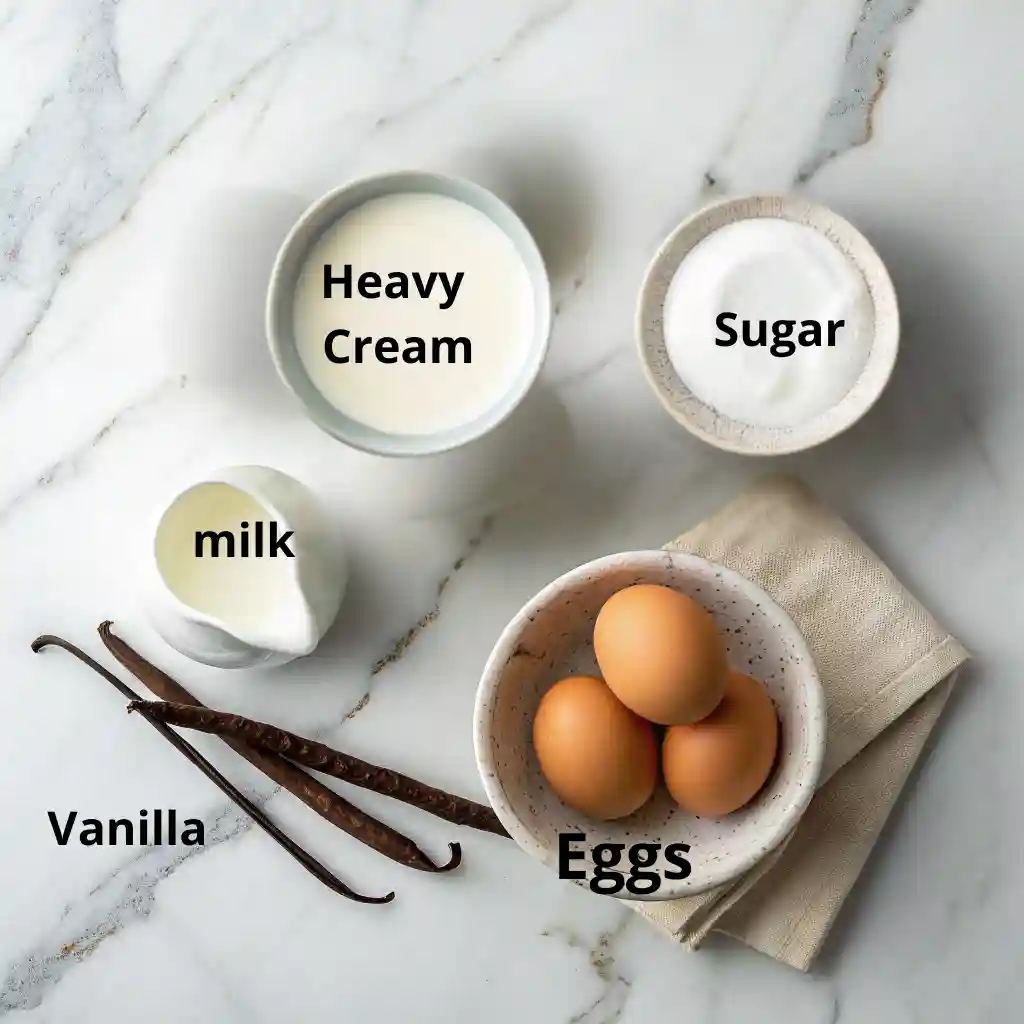 Easy Crème Brûlée Recipe: Classic Vanilla Custard with a Perfect Sugar Crust 3 Easy Crème Brûlée Recipe Ingredients – Cream, Vanilla, Eggs, and Sugar